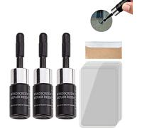 Sazo Glass Repair, Teacaremoy Cracks Gone Glass Repair Kit, Windshield Repair Kit for Chips and Cracks, Crack Gone Glass Repair, Broken Glass Repair Liquid (3sets)