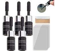 Sazo Glass Repair, Teacaremoy Cracks Gone Glass Repair Kit, Windshield Repair Kit for Chips and Cracks, Crack Gone Glass Repair, Broken Glass Repair Liquid (5sets)