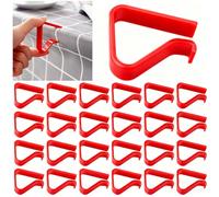 Sazoemao Lot de 24 grandes pinces à nappe en plastique durable, pinces coupe-vent pour sécuriser les nappes d'intérieur et d'extérieur, fête, mariage, pique-nique, camping, événement de Noël