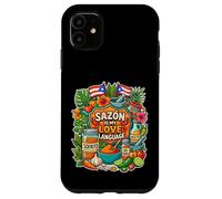 Sazón est ma Langue d'amour Coque pour iPhone 11