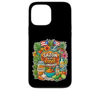 Sazón est ma Langue d'amour Coque pour iPhone 13 Pro Max