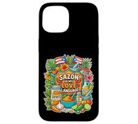 Sazón est ma Langue d'amour Coque pour iPhone 15