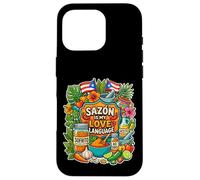 Sazón est ma Langue d'amour Coque pour iPhone 16 Pro