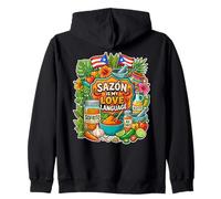 Sazón est ma Langue d'amour Sweat à Capuche