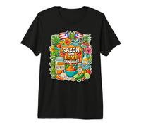 Sazón est ma Langue d'amour T-Shirt Haut de Gamme