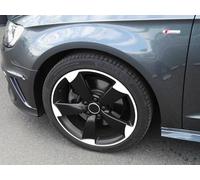 SB CarDesign 8-9x19 Pouces Autocollants de Jante pour A3 Tt RS3 8P Audi 5-Arm Rotor Jantes Jante Autocollant - Blanc