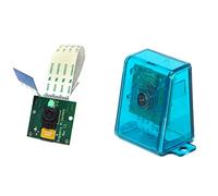 sb components Caméra Raspberry Pi avec étui, kit caméra Raspberry Pi avec module caméra Raspberry Pi Rev 1.3 et étui de protection pour caméra Raspberry Pi (étui bleu)