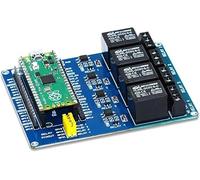 sb components Carte de relais Pi Pico, carte de relais optocoupleur multifonction pour Raspberry Pi Pico, contrôle jusqu'à 4 appareils