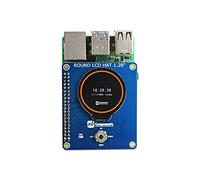 sb components HAT rond LCD pour Raspberry Pi 4B/3B+/3B/2B/B+/A+/Zero W Écran 1,3" Résolution 240 x 240 65K RGB Couleurs Module d'affichage d'extension pour Raspberry Pi