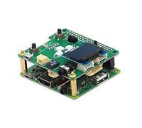 sb components Micro:Pi - IoT HAT & Raspberry Pi3 A+, chapeau multi-usage, chapeau d'extension Micropi avec écran OLED intégré de 2,4 cm, prises de moteurs CC et I2C Grove