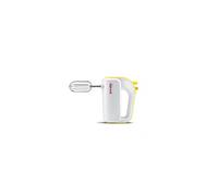 Girmi SB02 Batteur à main Électrique, 170 W, Fouets en inox pour monter la crème et les blancs, Fonction Turbo, Crochets en inox pour pâtes sucrées et salées, 5 vitesses, Jaune