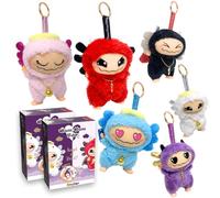 #sbabam Bum Bum Boo Peluche Surprise, Angel Or Devil, Funny Box avec 2 Personnages, Porte-clés avec Clochette, âge 3 Ans