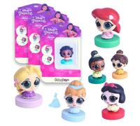 #sbabam Funny Box Disney Princess Stamper, Tampons pour Enfants avec Princesses aux Yeux Scintillants, 3 Pièces, Jeux de Kiosque, Gadgets Mini Princesses