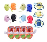 #sbabam Funny Box Eggy Ninja, Jeux pour Enfants, 4 pièces, Jouets Ninja en Forme d'œuf avec Armure et Arme, également Visibles dans Le Noir - Idéal pour Les idées Cadeaux pour Fille et Enfant