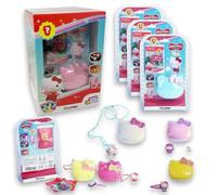 Sbabam Funny Box Hello Kitty Bath Bomb, bombes de bain enfants avec surprise, 3 pièces, vous pouvez trouver une bague, un collier ou une pince à cheveux - Hello Kitty Gadget pour cadeau fille 8 ans,