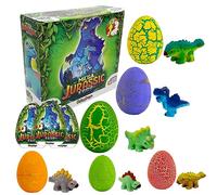 #sbabam Funny Box Mega Jurassic Eggs Lot de 3 Jouets Dinosaures pour Enfants nés d'œufs Magiques - Idéal comme Cadeau pour bébé
