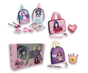 Sbabam FUNNY BOX Santoro Gorjuss Little Bag, Mini Sac Coloré pour Enfants avec Accessoires Inclus, 2 Pièces - Crayons, Autocollants, Carnets, Tampons pour Enfants et Plus - Jouets pour Enfants +3 ans