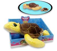 #sbabam Mammy Surprise Big Version Turtle Marron, Peluche Tortue 30 cm avec Mini Chiots Doux, Peluches Animaux pour Enfants, Jeux pour Enfants en Kiosque, Marionnette Tortue à partir de 3 Ans