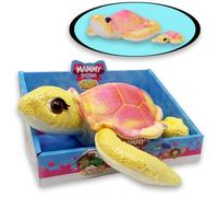 #sbabam Mammy Surprise Big Version Turtle Rose, Peluche Tortue 30 cm avec Mini Chiots Doux, Peluches Animaux pour Enfants, Jeux pour Enfants en Kiosque, Marionnette Tortue +3 Ans