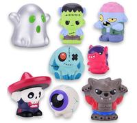 #sbabam Pluffers Squishy Monster Series 2 Funny Box avec 3 Personnages différents avec dragonne et Carte Exclusive, Jouet Doux et Lent pour Enfants 3+