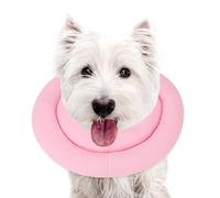 Sbayool Collier Chien Chats, Collier Réglable Doux Et Confortable Pour Chiens, Protection Contre Les Fuite Chien Pour Empêcher Les Chats et Les Chiens Aiment Les Plaies Après La Chirurgie, Rose, S