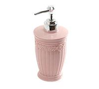 SBCGFY Distributeur de Savon Liquide 400 ML, Flacon Pompe à Fleurs sculptées, pour la Cuisine et la Salle de Bain, Rose 2(Rose 1)