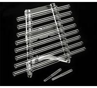 SBCGFY Harpe de Cristal, Harpes de guérison par Les Cristaux, Harpe de Cristal, Instrument de guérison sonore 8 Notes Cdefgabc, pour la guérison sonore, Équilibre des Chakras, Son Clair 432 Hz