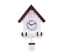 SBCGFY Horloge à Coucou Traditionnelle de la Forêt-Noire, Horloge à Pendule rétro, décoration Murale, Horloge à Coucou Murale, Art Mural, décoration pour Salon, Cuisine ou Bureau, Taille Unique.