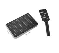 SBCGFY Pommeau de Douche Effet Pluie Noir de Luxe - Robinet à Main à Haut débit pour Une expérience Spa, Design élégant pour salles de Bains Modernes, Coloris Noir