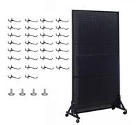 SBCGFY Présentoir en panneau perforé avec crochets - Organiseur polyvalent pour supermarchés, entrepôts, garages et magasins de détail, couleur unique, 80 x 100 cm