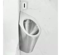 SBCGFY Urinoir en Acier Inoxydable 304, urinoir d'angle Mural avec Robinet de Chasse d'eau à capteur, urinoir Automatique sans Contact, Toilettes publiques Anti-éclaboussures avec Tuyau, capteur B