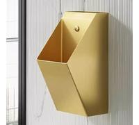 SBCGFY Urinoir Mural en Acier Inoxydable, urinoir, urinoir Commercial pour Hommes avec Chasse d'eau, urinoir Vertical pour la Maison, l'hôtel, Le Bar, l'aéroport, urinoir argenté, urinoir doré