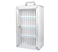 SBCWH Armoire de Rangement pour Téléphones Portables, Casier en Alliage D'aluminium avec Serrure à Clé, Support Mural Verrouillable avec 12/24/36/48/60 Compartiments(29x50cm/11x20in)