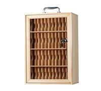 SBCWH Meuble de Rangement en Bois pour Téléphones Portables, Casier pour Téléphones avec 12/24/36/48/60 Compartiments, Tableau Mural pour Salle de Classe avec Serrure(30x21x43cm/12x8x17in)