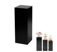 SBCWH Piédestaux Sur Pied pour Fêtes, Présentoirs pour Magasins de Vêtements, Socles Décoratifs pour Tables de Desserts, pour Mariages, Anniversaires et Banquets(Black,30x30x100cm)