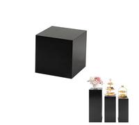 SBCWH Piédestaux Sur Pied pour Fêtes, Présentoirs pour Magasins de Vêtements, Socles Décoratifs pour Tables de Desserts, pour Mariages, Anniversaires et Banquets(Black,30x30x20cm)
