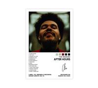 SBETFEDX Poster d'album de musique The Weeknd After Hours - Décoration murale pour salon, chambre à coucher - 20 x 30 cm