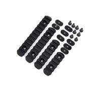 SBGJMY 4 pièces Mlok Keymod Keymod Rail Rail en polymère, Rail léger Picatinny 5 emplacements 7 emplacements 9 emplacements 11 emplacements (Noir)
