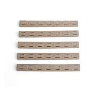 SBGJMY 5-Pack Keymod Rifle Handguard Protector Panneau de Protection de Rail en Caoutchouc pour Système de Garde-Main de Rail Keymod (Tan)