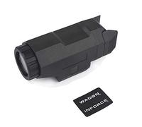 SBGJMY APL Lumière de pistolet Lampe torche en nylon Torche constante de 400 lumens avec stroboscope blanc pour rail de pistolet et rail Picatinny de 20 mm (Noir)
