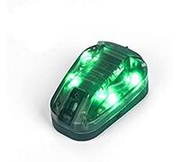 SBGJMY Tactique Casque Signal Lumières Vert & IR Ou Rouge & IR Lumière Stroboscopique Airborne Survival Light avec Magic Tape Support Casque Rapide (Vert)