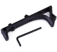 SBGJMY Tactique Mlok Poignée Avant Aluminium Link Incurvé Butée de Main Inclinée Main Stop Kit Poignée Avant Tactique pour Système de Rail Mlok Handguard Foregrip (Noir)