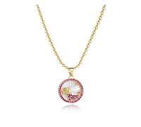 SBI Jewelry Collier en or pour femme avec pierre de naissance constellation Bélier, Taureau, Gémeaux, Cancer, Lion, Vierge, Balance, Scorpion, Sagittaire, Capricorne, Verseau, Poissons, anniversaire