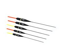 Sbirulino® Lot de 5 flotteurs de pêche avec Porte-Starlight 4,5 mm - Boîte Porte-Flotteur et Gaine Incluse dans Le kit.