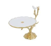 SBJKLYRN Assiette de fruits， Compartiments en émail légers et créatifs, assiette à collation, Table basse for la maison, salon, fruits(Style2)