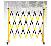 SBJKLYRN Barrières de sécurité Barrière métallique Industrielle Extensible, barrière de sécurité à roulettes, Facile Monter, Mobile Flexible(L700cm/22.9ft)