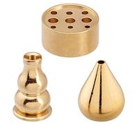 SBJKLYRN Brûleur parfumé， 1 Ensemble de 3 Supports de cône de Citrouille, Support de cendrier, Accessoires d'aromathérapie, décoration de Maison Bouddhiste