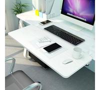SBJKLYRN Clavier， Plateau de Clavier Pliable à 90°, accoudoir Ergonomique, Support coude et Bras for réduire la Fatigue Musculaire, Plateaux en Bois(Wood 3,65x25cm(26x10Inch))