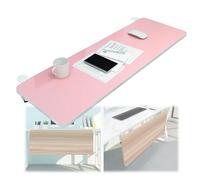 SBJKLYRN Clavier， Plateau de Clavier Pliable à 90°, Plateau d'extension de Bureau Ergonomique for la Maison et Le Bureau, soutient entièrement Les Bras et protège la Vue.(Pink,55x25cm(22x10Inch))