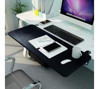 SBJKLYRN Clavier， Plateau de Clavier Pliable à 90°, Tablette d'accoudoir, Support for Coudes et Bras for réduire la Fatigue Musculaire, Plateformes en Bois(Black,55x25cm(22x10Inch))